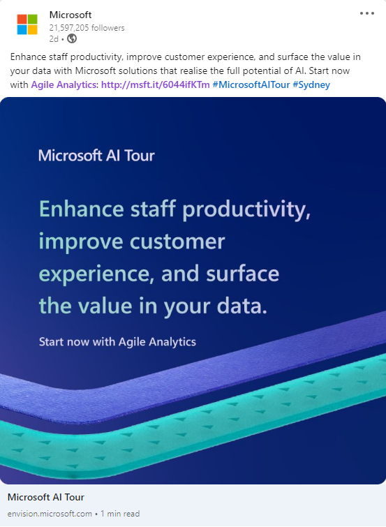 Microsoft Agile Analytics Support